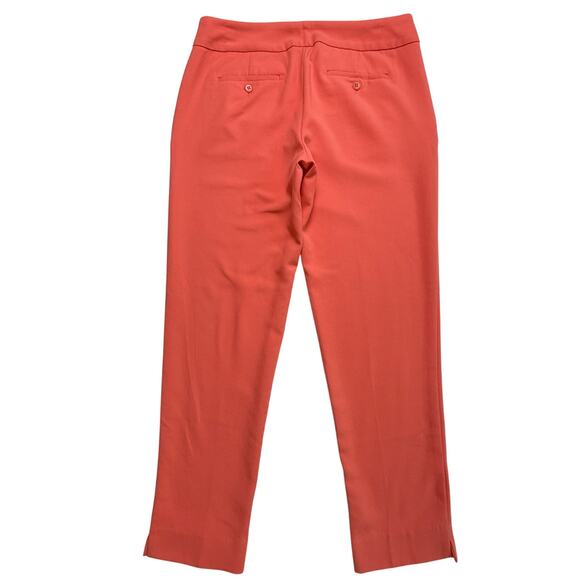 TALBOT Signature Women Straight Leg Ankle Pants Mango Spicy Size 4 - Picture 3 of 11